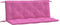 vidaXL - Tuinbankkussens - 2 - st - 120x50x7 - cm - stof - roze