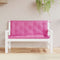 vidaXL - Tuinbankkussens - 2 - st - 120x50x7 - cm - stof - roze