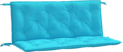 vidaXL - Tuinbankkussens - 2 - st - 120x50x7 - cm - stof - turquoise
