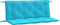 vidaXL - Tuinbankkussens - 2 - st - 120x50x7 - cm - stof - turquoise