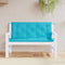 vidaXL - Tuinbankkussens - 2 - st - 120x50x7 - cm - stof - turquoise