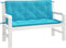 vidaXL - Tuinbankkussens - 2 - st - 120x50x7 - cm - stof - turquoise