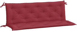 vidaXL - Tuinbankkussens - 2 - st - 150x50x7 - cm - oxford - stof - wijnrood