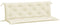 vidaXL - Tuinbankkussens - 2 - st - 150x50x7 - cm - oxford - stof - crèmewit