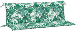 vidaXL - Tuinbankkussens - 2 - st - 150x50x7 - cm - oxford - stof - bladpatroon