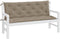 vidaXL - Tuinbankkussens - 2 - st - 150x50x7 - cm - oxford - stof - taupe