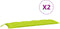 vidaXL - Tuinbankkussens - 2 - st - 150x50x7 - cm - oxford - stof - heldergroen