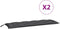 vidaXL - Tuinbankkussens - 2 - st - 150x50x7 - cm - oxford - stof - antracietkleurig