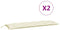 vidaXL - Tuinbankkussens - 2 - st - 150x50x7 - cm - oxford - stof - crèmewit