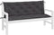 vidaXL - Tuinbankkussens - 2 - st - 150x50x7 - cm - oxford - stof - antracietkleurig