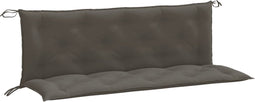 vidaXL - Tuinbankkussens - 2 - st - 150x50x7 - cm - stof - gemêleerd - donkergrijs