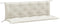 vidaXL - Tuinbankkussens - 2 - st - 150x50x7 - cm - stof - gemêleerd - crèmekleurig