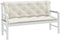 vidaXL - Tuinbankkussens - 2 - st - 150x50x7 - cm - stof - gemêleerd - crèmekleurig