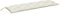 vidaXL - Tuinbankkussens - 2 - st - 150x50x7 - cm - stof - gemêleerd - crèmekleurig