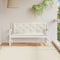 vidaXL - Tuinbankkussens - 2 - st - 150x50x7 - cm - stof - gemêleerd - crèmekleurig