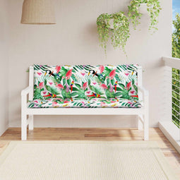vidaXL - Tuinbankkussens - 2 - st - 150x50x7 - cm - stof - meerkleurig