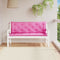 vidaXL - Tuinbankkussens - 2 - st - 150x50x7 - cm - stof - roze