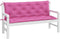 vidaXL - Tuinbankkussens - 2 - st - 150x50x7 - cm - stof - roze