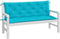 vidaXL - Tuinbankkussens - 2 - st - 150x50x7 - cm - stof - turquoise