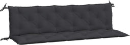 vidaXL - Tuinbankkussens - 2 - st - 180x50x7 - cm - oxford - stof - zwart