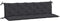 vidaXL - Tuinbankkussens - 2 - st - 180x50x7 - cm - oxford - stof - zwart