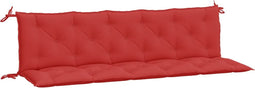vidaXL - Tuinbankkussens - 2 - st - 180x50x7 - cm - oxford - stof - rood