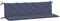 vidaXL - Tuinbankkussens - 2 - st - 180x50x7 - cm - oxford - stof - marineblauw