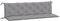 vidaXL - Tuinbankkussens - 2 - st - 180x50x7 - cm - oxford - stof - grijs