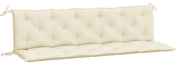 vidaXL - Tuinbankkussens - 2 - st - 180x50x7 - cm - oxford - stof - crèmewit