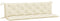 vidaXL - Tuinbankkussens - 2 - st - 180x50x7 - cm - oxford - stof - crèmewit