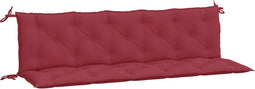 vidaXL - Tuinbankkussens - 2 - st - 180x50x7 - cm - oxford - stof - wijnrood