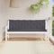 vidaXL - Tuinbankkussens - 2 - st - 180x50x7 - cm - oxford - stof - antracietkleurig