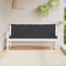 vidaXL - Tuinbankkussens - 2 - st - 180x50x7 - cm - oxford - stof - zwart