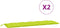 vidaXL - Tuinbankkussens - 2 - st - 180x50x7 - cm - oxford - stof - heldergroen