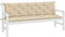 vidaXL - Tuinbankkussens - 2 - st - 180x50x7 - cm - oxford - stof - beige