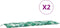 vidaXL - Tuinbankkussens - 2 - st - 180x50x7 - cm - oxford - stof - bladpatroon