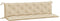 vidaXL - Tuinbankkussens - 2 - st - 180x50x7 - cm - oxford - stof - beige