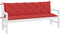 vidaXL - Tuinbankkussens - 2 - st - 180x50x7 - cm - oxford - stof - rood