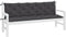 vidaXL - Tuinbankkussens - 2 - st - 180x50x7 - cm - oxford - stof - antracietkleurig