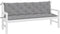 vidaXL - Tuinbankkussens - 2 - st - 180x50x7 - cm - oxford - stof - grijs