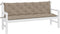 vidaXL - Tuinbankkussens - 2 - st - 180x50x7 - cm - oxford - stof - taupe