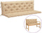 vidaXL - Tuinbankkussens - 2 - st - 180x50x7 - cm - oxford - stof - beige