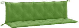 vidaXL - Tuinbankkussens - 2 - st - 180x50x7 - cm - stof - gemêleerd - groen