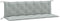 vidaXL - Tuinbankkussens - 2 - st - 180x50x7 - cm - stof - gemêleerd - lichtgrijs