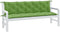 vidaXL - Tuinbankkussens - 2 - st - 180x50x7 - cm - stof - gemêleerd - groen