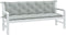 vidaXL - Tuinbankkussens - 2 - st - 180x50x7 - cm - stof - gemêleerd - lichtgrijs