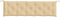 vidaXL - Tuinbankkussens - 2 - st - 180x50x7 - cm - stof - gemêleerd - beige