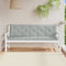 vidaXL - Tuinbankkussens - 2 - st - 180x50x7 - cm - stof - gemêleerd - lichtgrijs