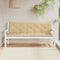 vidaXL - Tuinbankkussens - 2 - st - 180x50x7 - cm - stof - gemêleerd - beige
