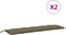 vidaXL - Tuinbankkussens - 2 - st - 180x50x7 - cm - stof - gemêleerd - taupe